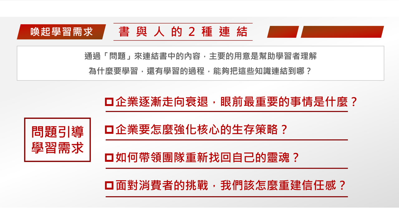 【讀書會設計】《刷新未來》喚起學習需求：書與人的2種連結